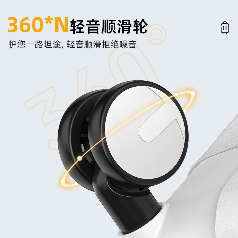 Vali PC chống sốc 20 inch đi máy bay, dung tích lớn, khóa số — Đen