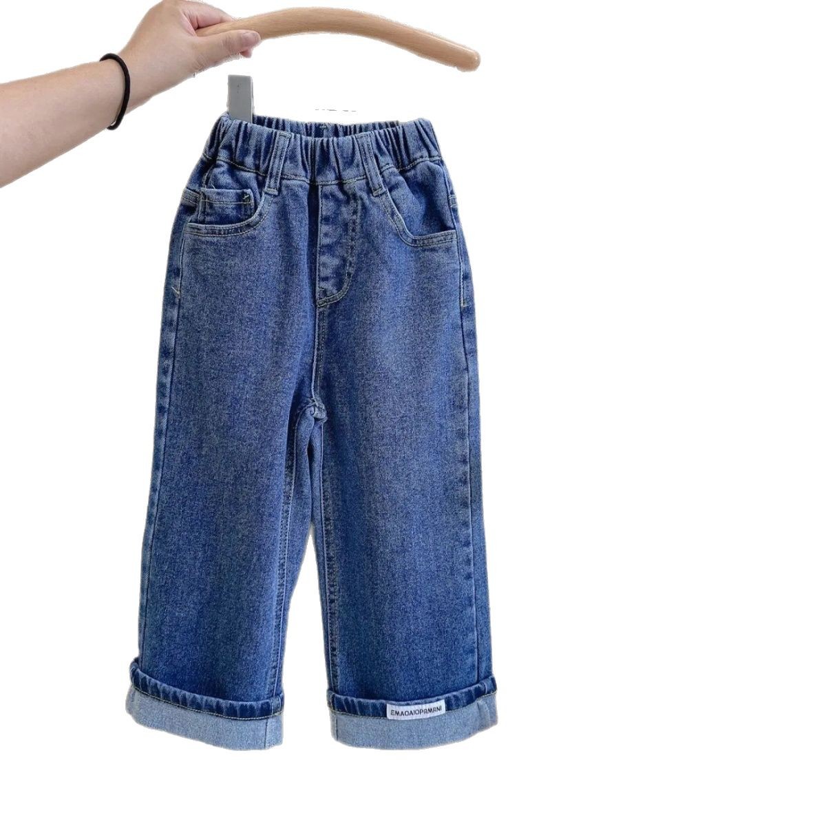 Nueva ropa de otoño coreana para niños, niños, niñas, niños, jeans, pantalones de primavera y otoño, pantalones largos de estilo exterior image 5