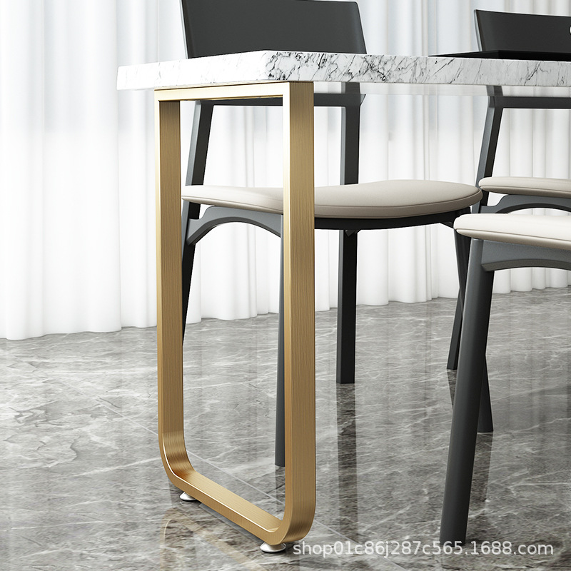 不锈钢腿脚吧台支架腿岛台支架单边餐台脚梳妆台U型金属桌腿支架