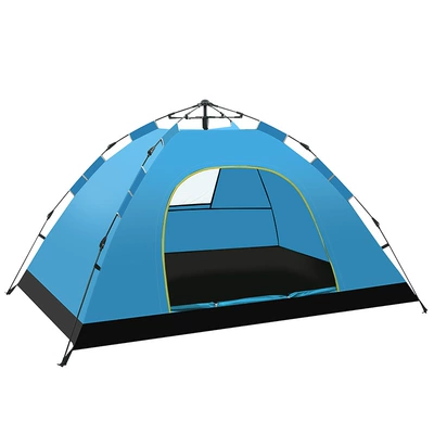 Avtomobil dam çadırları Portable Fully Automatic Thickened - little-sky-blue-double