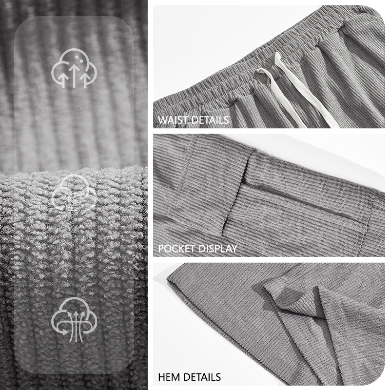 Nuevos pantalones de trote de bolsas transfronterizas de Europa y América, comercio exterior Amazon TK de otoño, pantalones casuales para hombres.