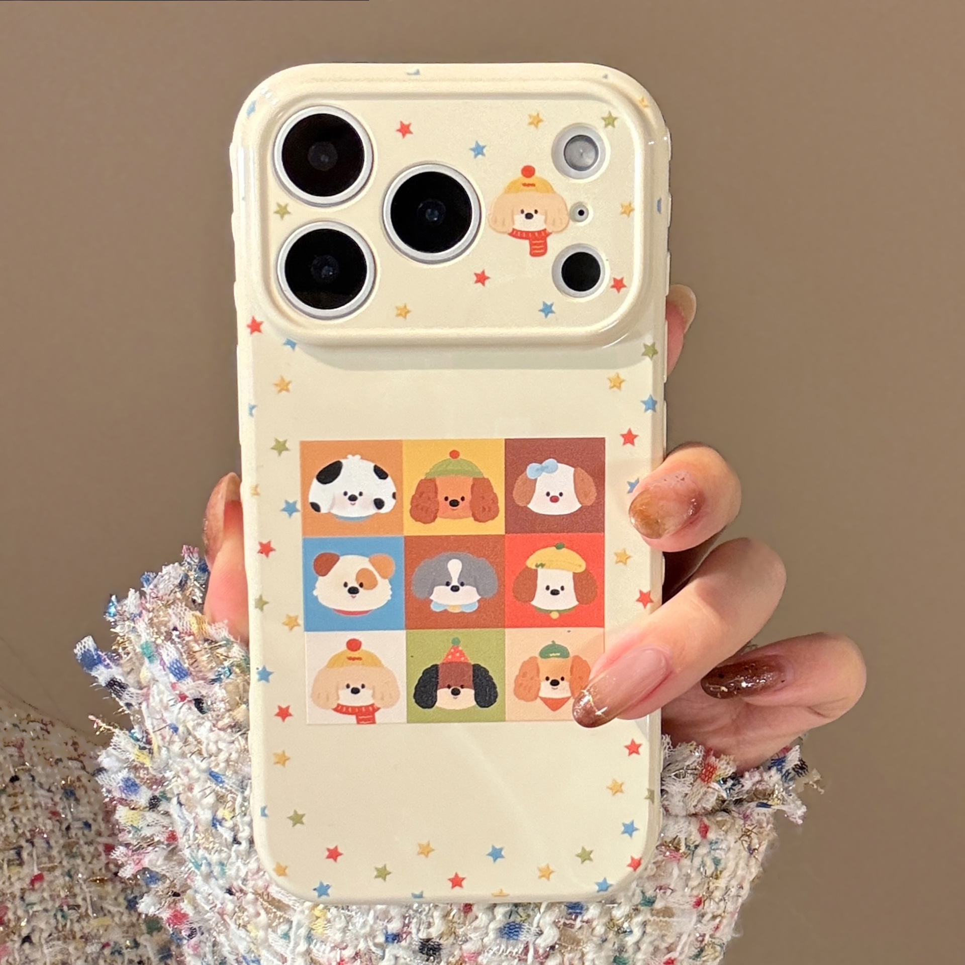 Custodia per telefono con stelle colorate per iphone pro max_voghion.com