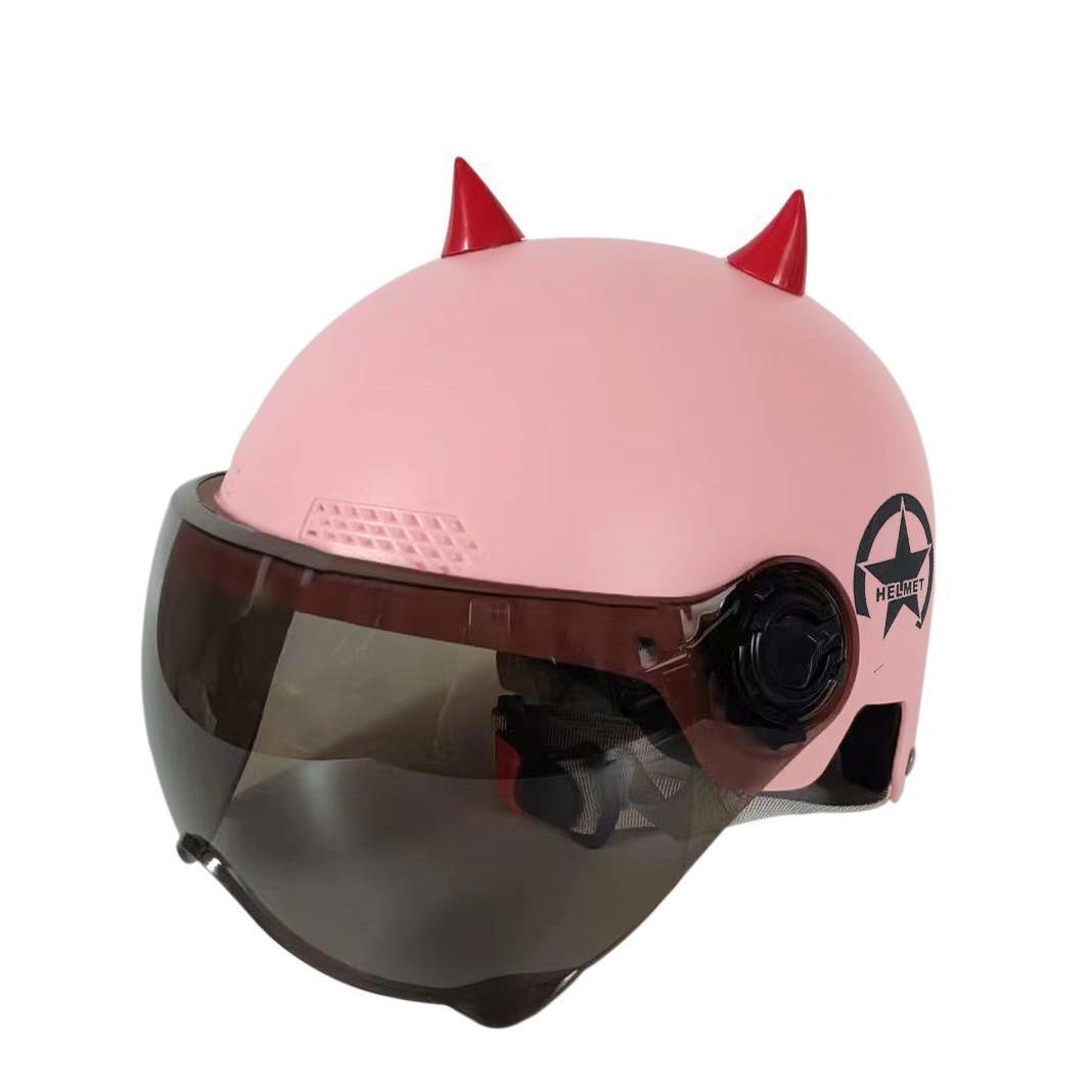 3C 라이트 핑크 티 미러 + 뿔