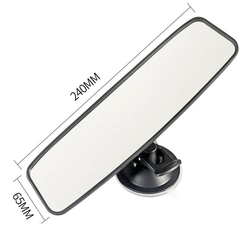 Car Interior Wide-Angle Rearview Mirror Suction Cup Type Wide-Angle Flat Mirror Coach Car Interior Auxiliary Reversing Mirror Modification