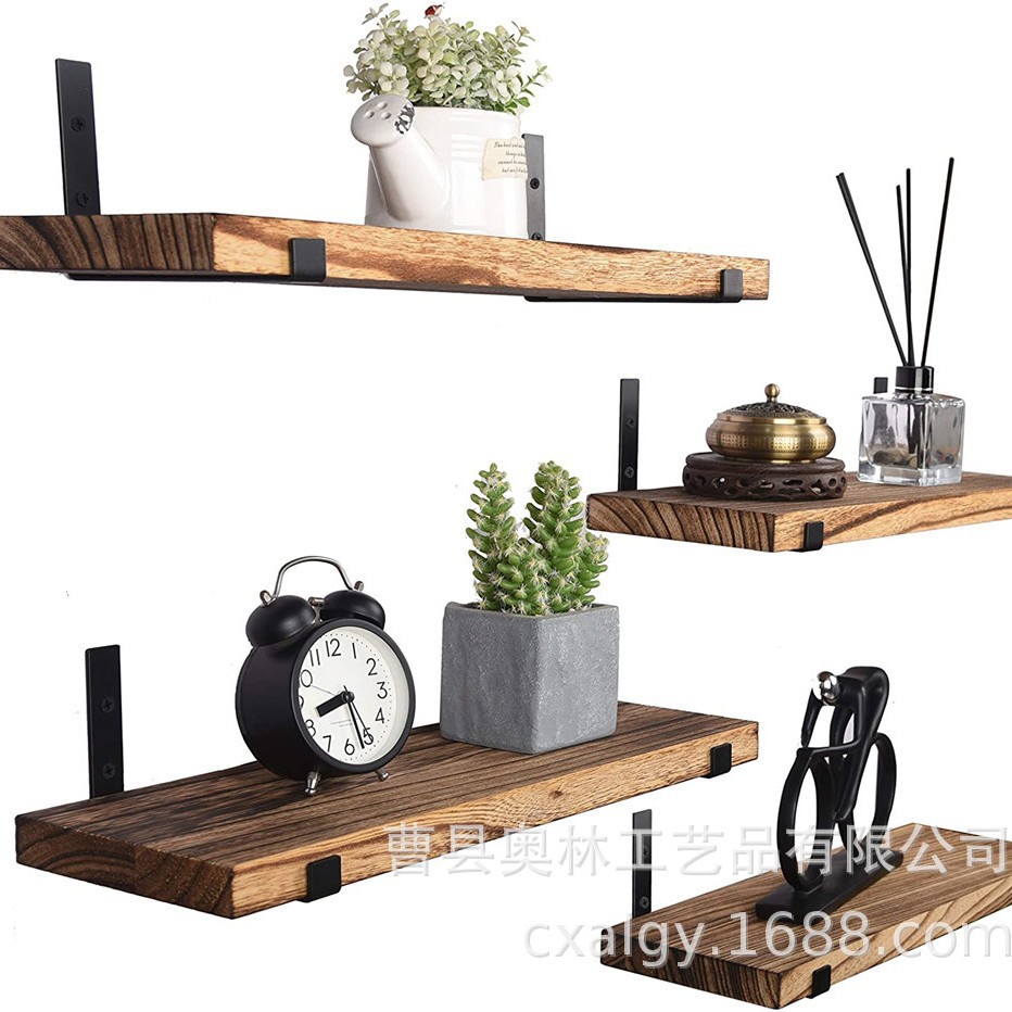 Estante multifuncional montado en la pared Estante de una palabra Estante de pared flotante Estante de pared Libro Marco DE FOTOS Pantalla Estante de almacenamiento Fábrica