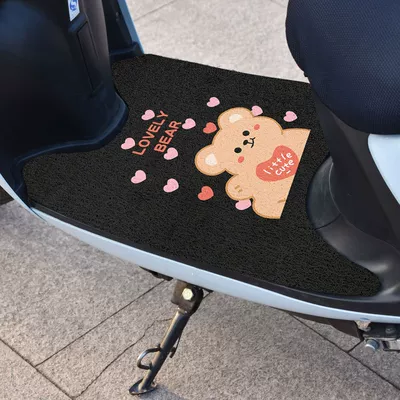 Mud Scraping and Dust Removal Anti-skid Mat, Electric vehicle foot mat - lovely-bear-2540cm-delectangular-shape-can-be-cut-by-yourself
