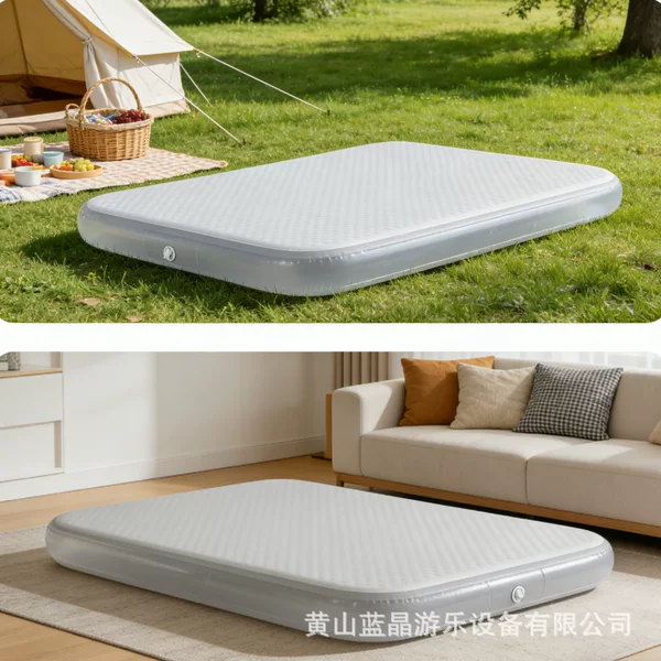 Blue Crystal Leisure Outdoor Inflatable Bed for Self-Driving Travel, Car and SUV Trunk Sleeping Mat, Foldable Inflatable Car Mattress