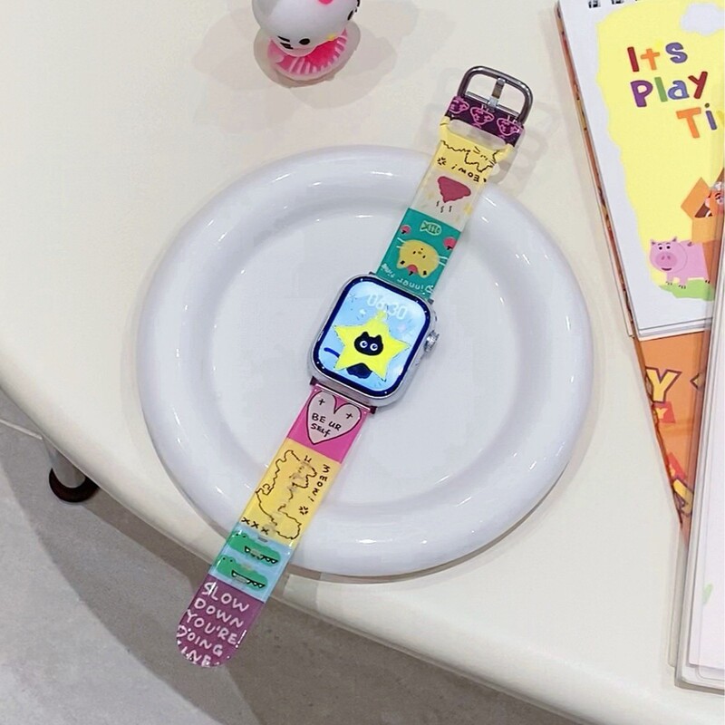 Suitable for Apple S11 Watch 10 Strap Iwatch9876Se Cartoon Tpu Huawei Fit4 Female Xiaomi 9Pro Suitable for Apple S11 Watch 10 Strap Iwatch9876Se Cartoon Tpu Huawei Fit4 Female Xiaomi 9Pro