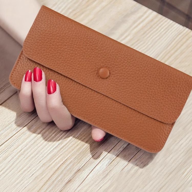 Versatile Women's Long Wallet, New Niche Design, Simple Envelope-Style Thin Wallet, Can Hold Phone and Money, Direct Sale
