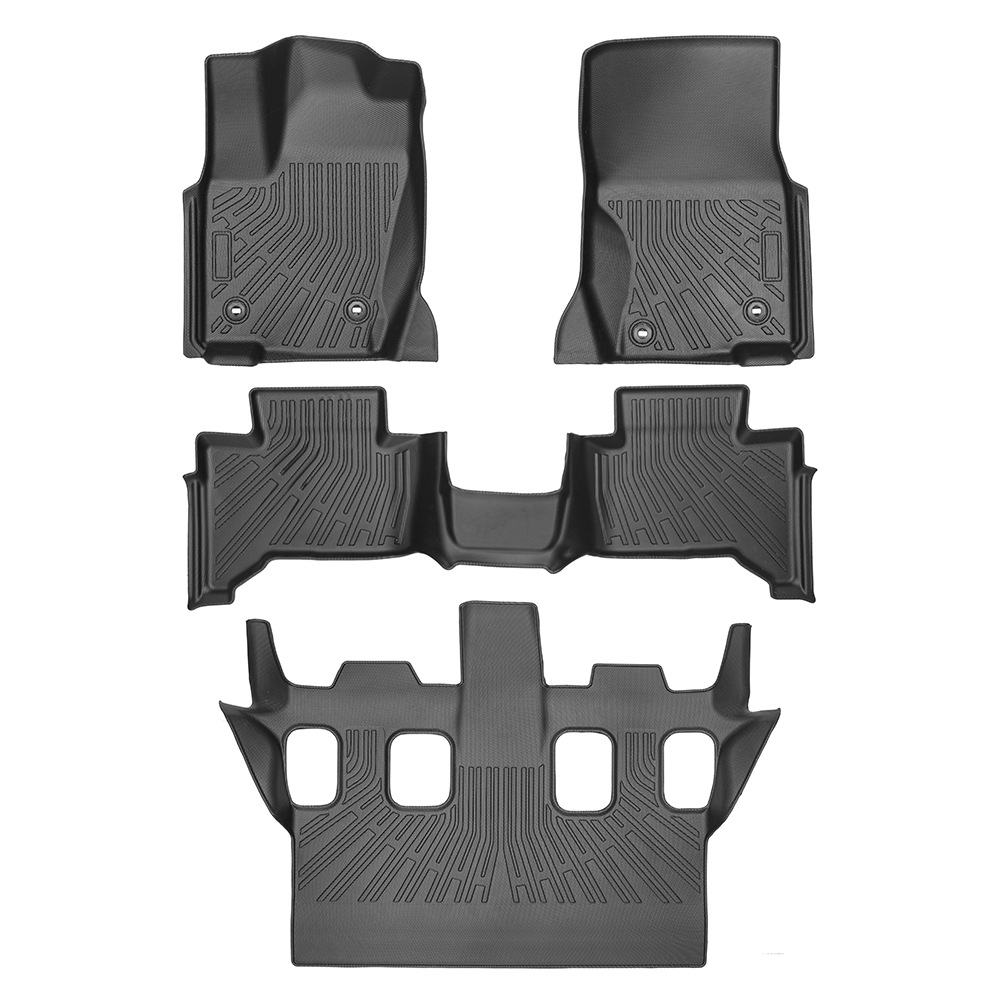 Para Toyota Land cruiser 250 7 plazas 2024-2025 material para todo clima almohadillas de pie TPE