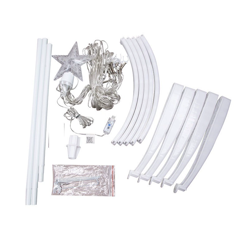 LED decorative tree lights, multi‑length 1.2–2.7 m, 5V USB or transformer, multi‑strip LEDs
