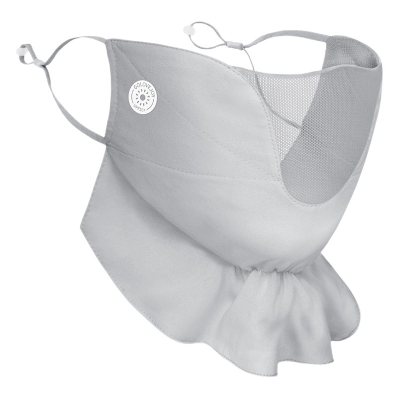 Verano nueva Máscara de protección solar femenina conducción al aire libre protección UV máscara de gasa transpirable delgada XKZ47