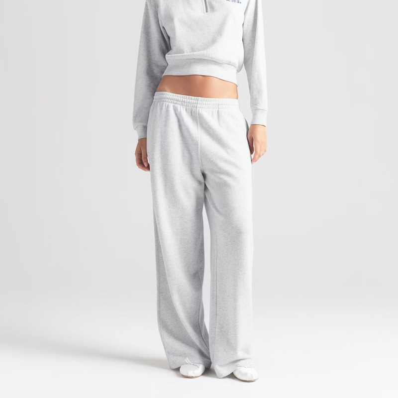 Skims Same Style Lightweight Fleece Women's Low-Waist Drawstring Casual Sweatpants Fleece-Lined, Soft and Comfortable