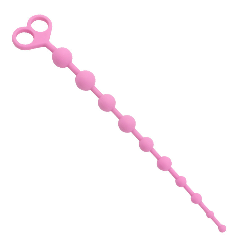 Smiley Face Anal Beads, Silicone Beaded Anal Toy, Colorful Design — detail image 13