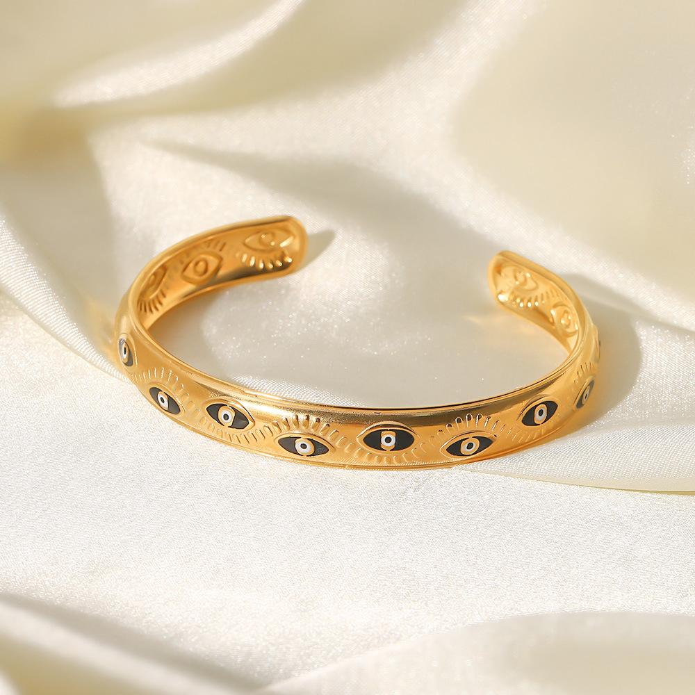 Fashion Devilu0027S Eye Stainless Steel Bangle Metal Stainless Steel Bracelets