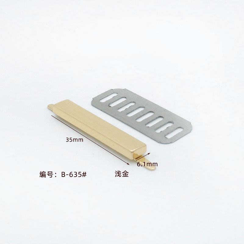 Placa Metálica Alargada para Equipaje de Aleación de zinc, para Equipaje y Ropa