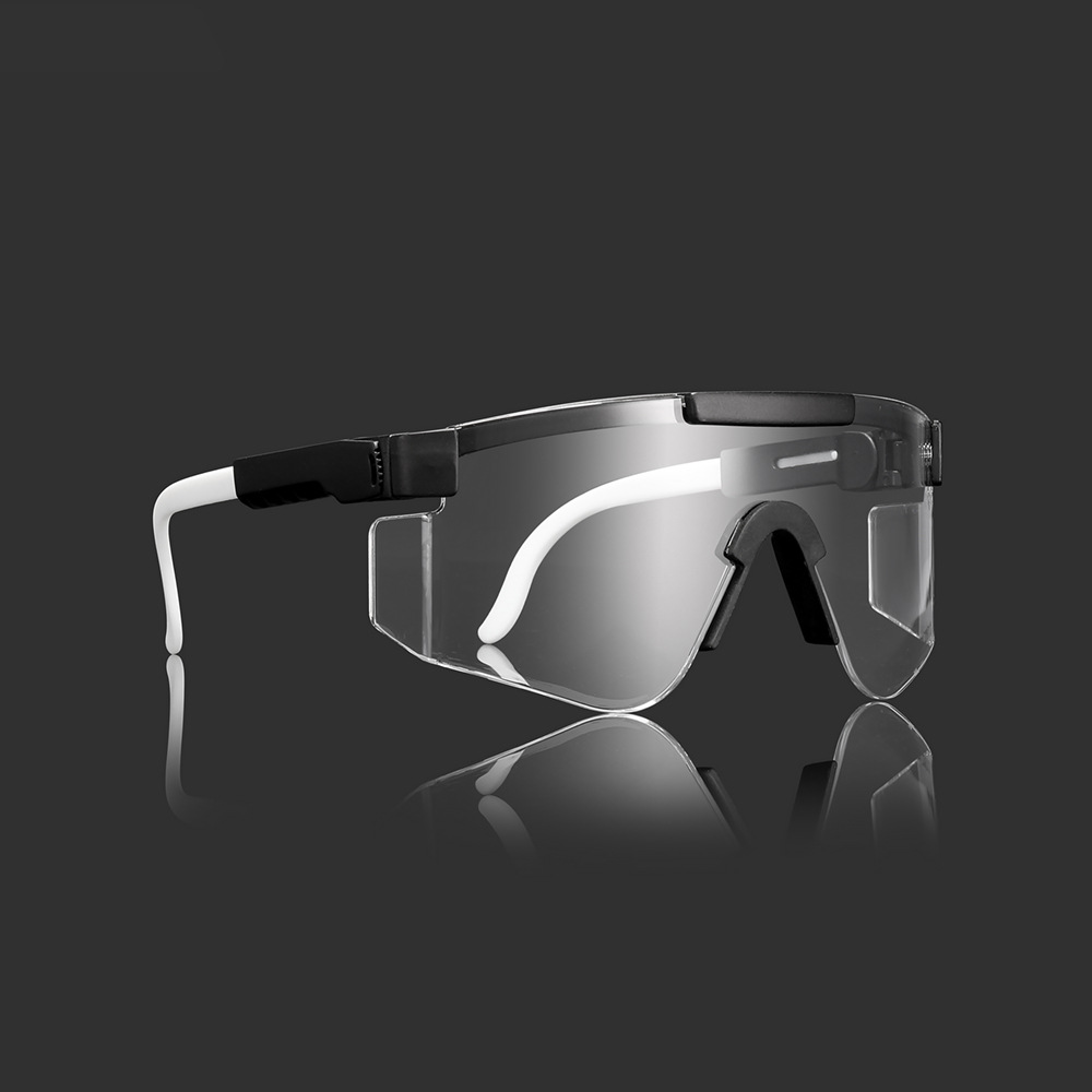 Gafas de una pieza de PC engrosadas sin marcas, gafas antivaho HD transparentes, gafas deportivas para exteriores de alta gama TR 495_voghion.com