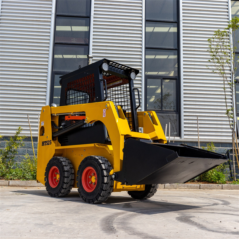 海拓供应小型360度旋转滑移装载机 轮式履带式滑移机可带扫雪机