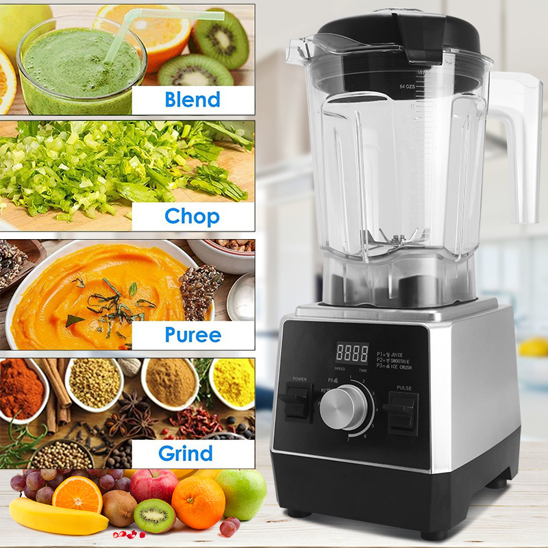 Nueva licuadora de 2 litros para el hogar, ideal para romper hielo, exclusiva para extracción de jugos, molienda y mezcla.