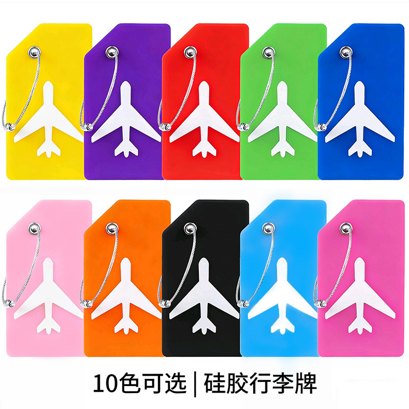 Amazon Best Selling Aviation Aircraft Silicone Luggage Tag Soft Rubber Boarding Pass Suitcase Musical Instrument Label Pendant Tag Amazon Best Selling Aviation Aircraft Silicone Luggage Tag Soft Rubber Boarding Pass Suitcase Musical Instrument Label Pendant Tag