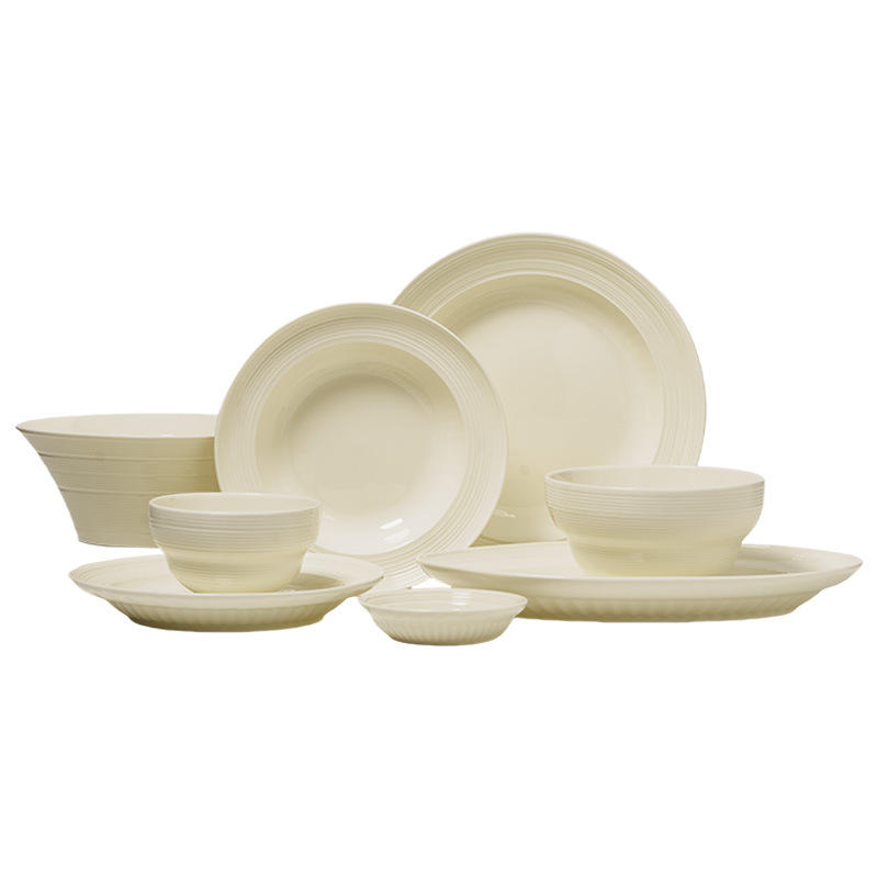 Conjunto de cubiertos de cerámica de alto valor nominal serie de platos