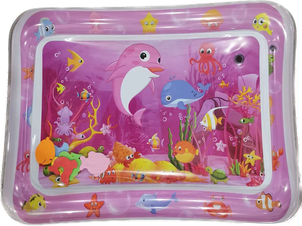Cojín de palmaditas inflable para niños transfronterizos de Amazon Cojín de agua de palmaditas para bebés engrosado Cojín de juguete de palmaditas para bebés al por mayor