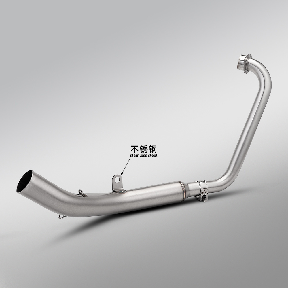 Motorcycle Scooter Zongshen 125Gk Stainless Steel Split Front Exhaust Pipe and Rear Muffler Full Set