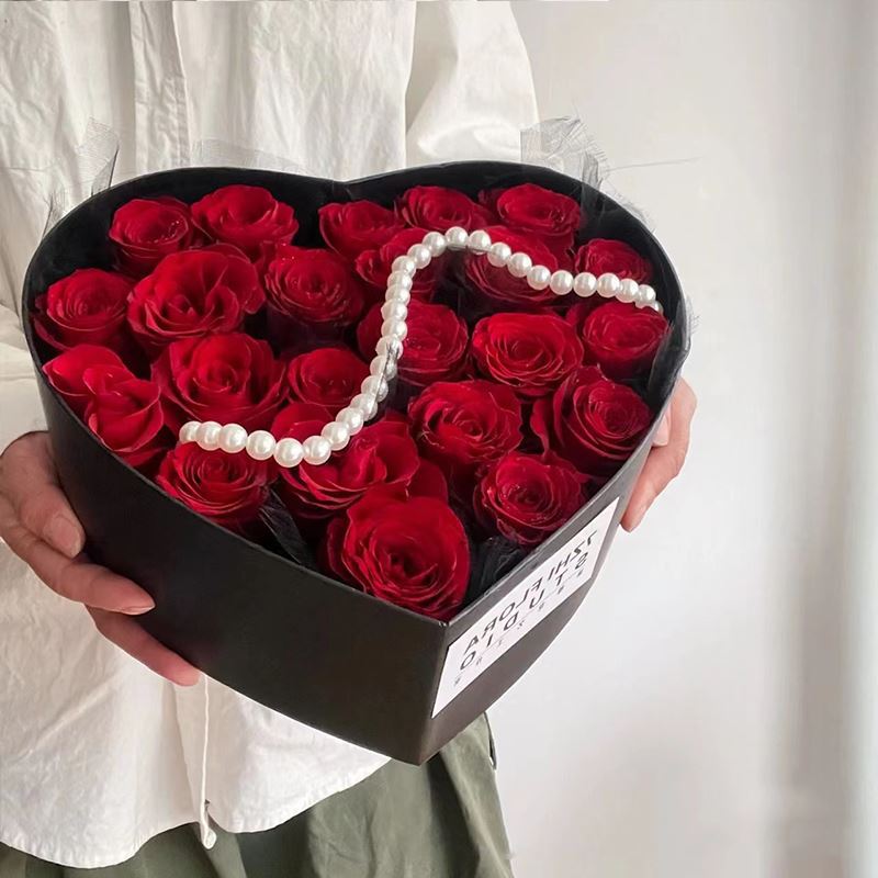 Día DE LA MADRE ramo de perlas Accesorios Estilo Chanel ramo caja de regalo para hornear decoración Cadena de Perlas joyería de perlas florales