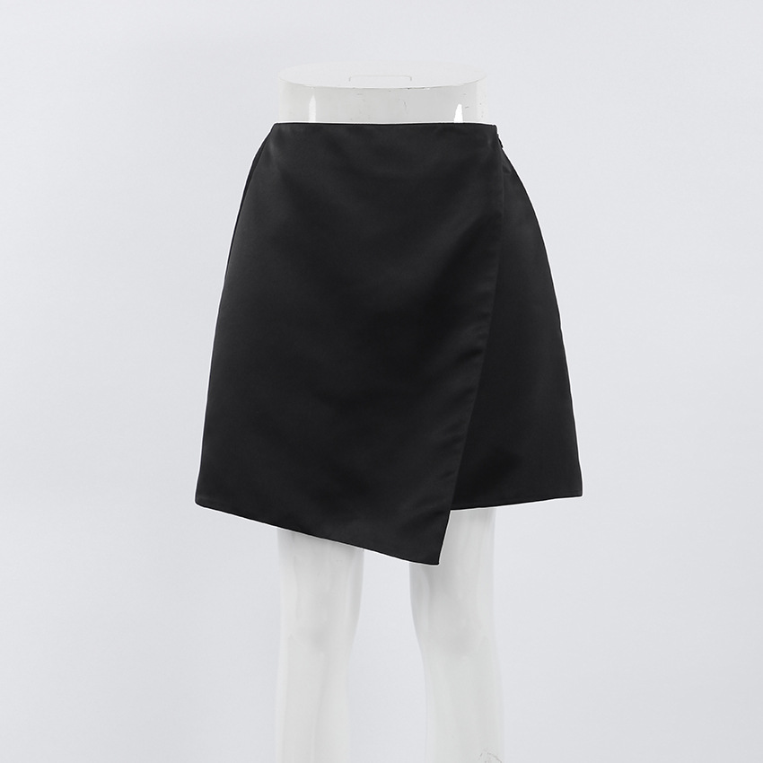 Summer Simple Style Solid Color Polyester Above Knee Skirts display picture 2