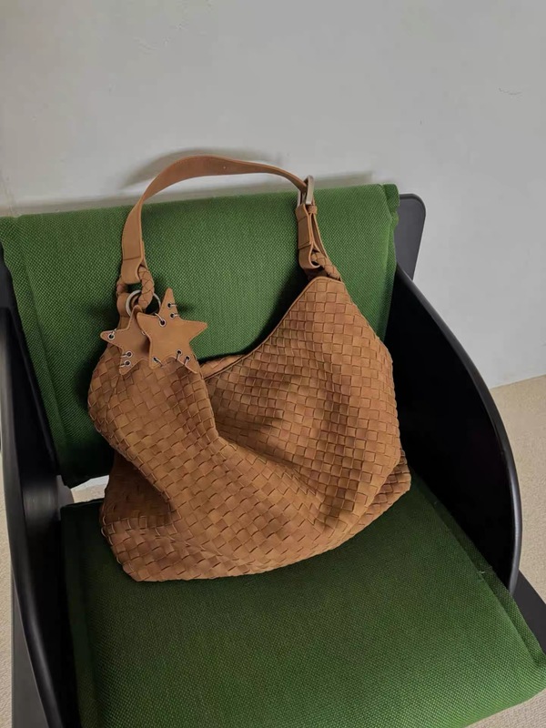 麂皮绒磨砂编织托特包包女大容量大包秋冬百搭通勤手提单肩斜挎包|undefined