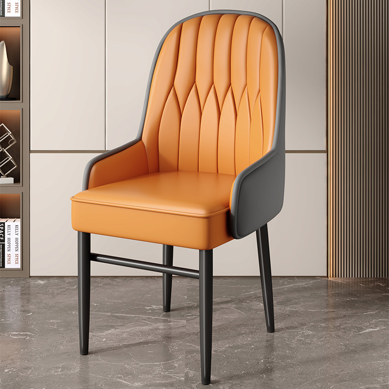 오렌지 + 그레이 등받이 및 블랙 다리 [안정성을 위해 넓어지고 확대된 팔걸이/손상 보장]