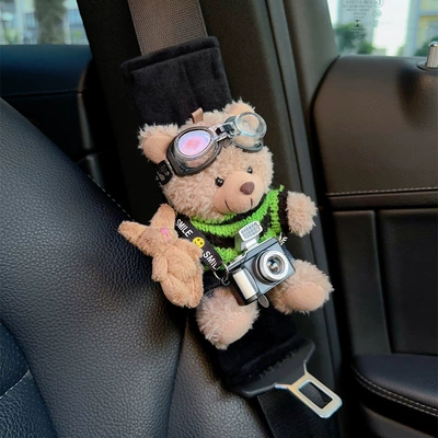 interior decoration net red women | Seat belt shoulder pad - upgraded-standing-bear-2-ice-silk-safety-belt-shoulder-pads