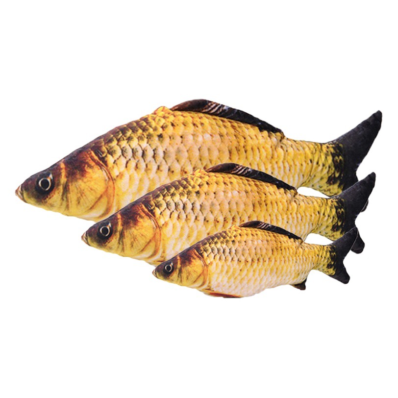 Nueva mascota gato juguete peces felpa simulación menta pescado divertido gato palo dientes pulido palo auto-Hola almohada gato suministros