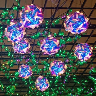 LED outdoor magic color ball light luminous holiday decoration personalized modeling color light multi-color magic color copper wire light string