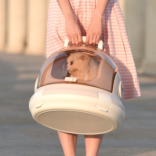 New Jianpai basket flight case portable breathable pet outing space capsule multifunctional panoramic cat bag