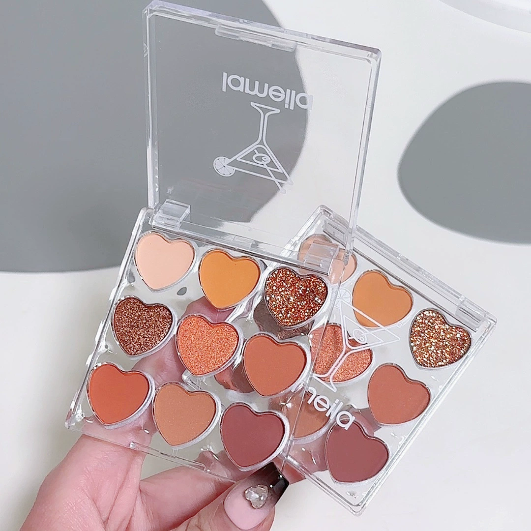 Matte eyeshadow palette, eye shadow, 9 colors, earth tones