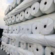 白色透水土工布廠家批發 河道護坡用針刺土工布短絲土工布