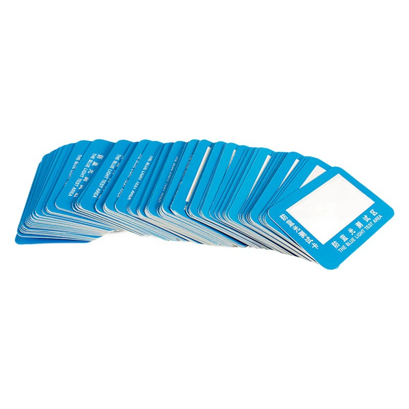 Объектив анти-синий свет тест карты китайские бумажные карты инспекции очки инструмент трансграничный 100 штук упаковки