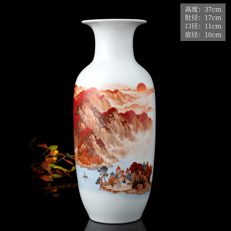 대형 행운의 겨울 멜론 꽃병 높이(37cm) + 나무 베이스