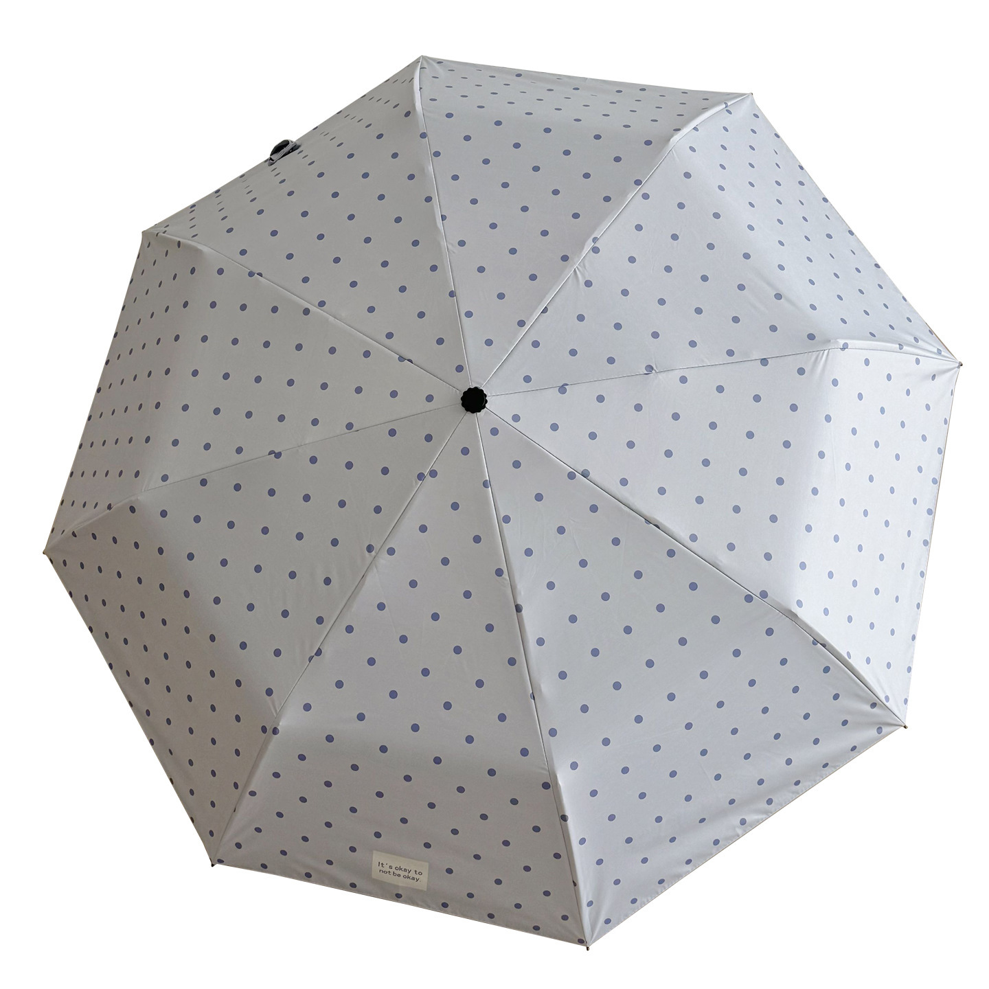 Opvouwbare paraplu met meisjesachtig patroon, hoogwaardige UV-bescherming, zwart gecoat zonnescherm, geschikt voor zowel regen als zon, draagbaar en_voghion.com