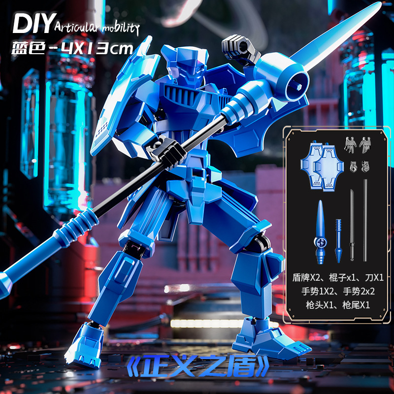 Juguete de modelo multiarticulable multi-mórfico transfronterizo ángel articulado humano descomprimido robot de quinta generación