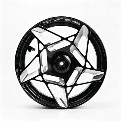 Genuine Dushi 12inch Blade Wheel Hub Front Wheel Hub No.9 mz m95c Maverick NXT Extreme Core Wheel Hub (Motorcycle wheel hub) - exclusive-blade-wheel-12-inch-25-black-with-free-aluminum-alloy-valve