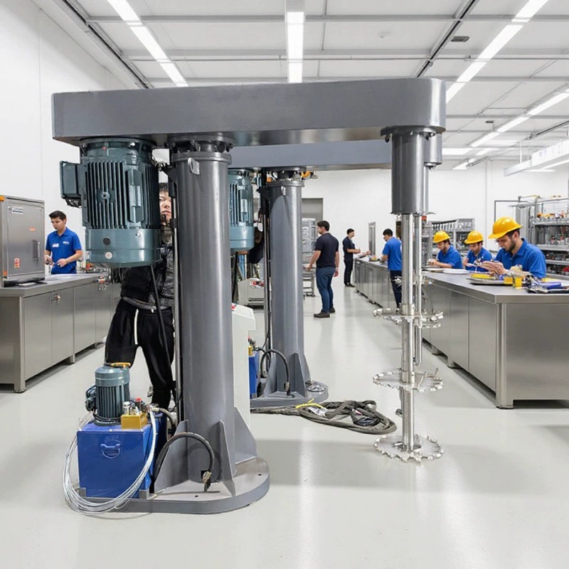 Сначала извлекаем, а затем платим эпоксидную смолу, разрезающее оборудование для чернил и смазки, смешивание двухслойного дисперсионного дискаунта