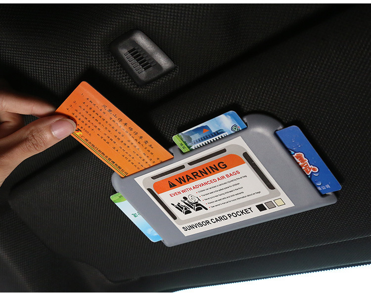 Cross-border car sun visor card holder car card holder car card holder card slot card storage car supplies