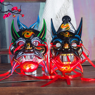 New new handmade painted Nuo opera mask COSABS Guizhou non-heritage mask full face Chinese style props