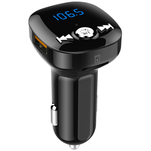 Cross-border wholesale QC3.0 fast charging car Bluetooth MP3 lossless music FM player dual USB Bluetooth car charger