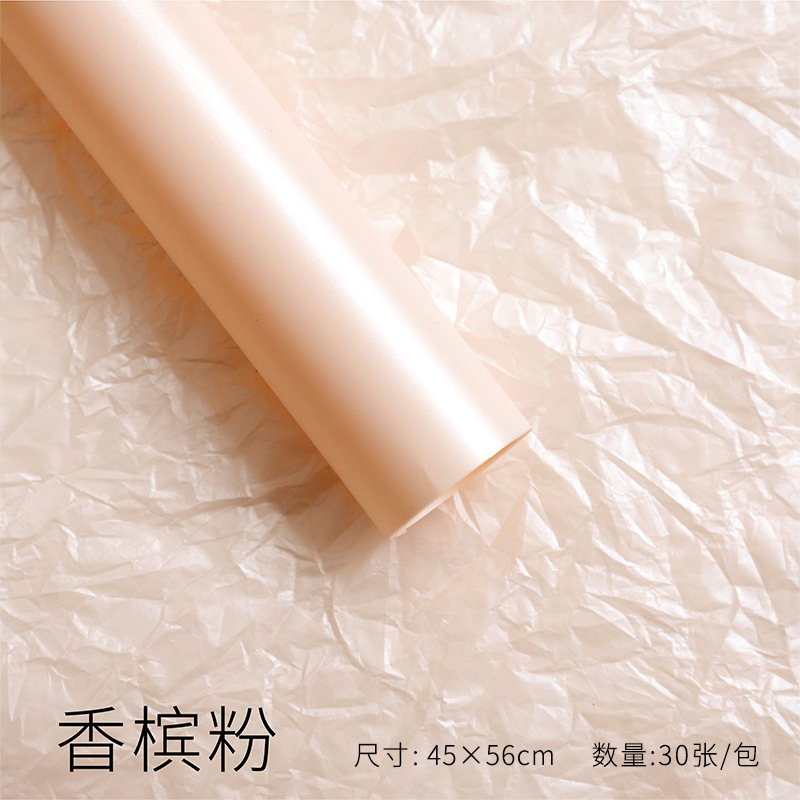 Papel de pera perla impermeable base de ramo de papel de forro papel de embalaje de flores al por mayor para hornear papel de embalaje floral