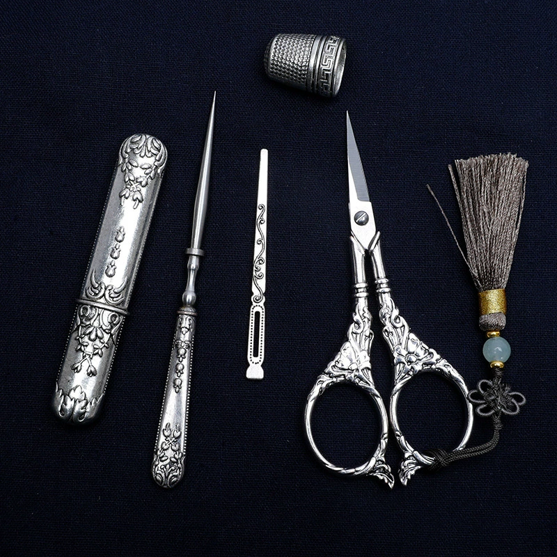 Пretro scissors stainless steel, набор инструментов, с вышивкой