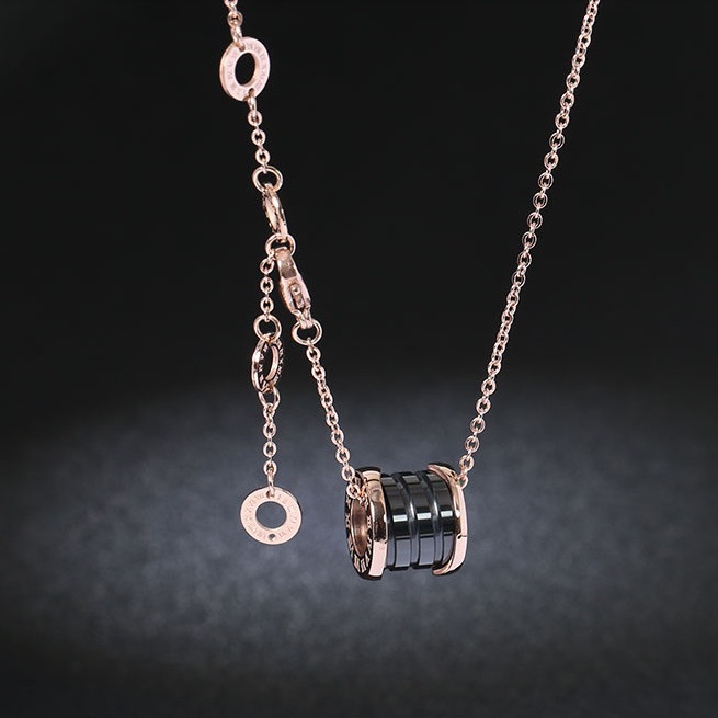 (뚱뚱이) 로즈 골드 세라믹 목걸이 E407