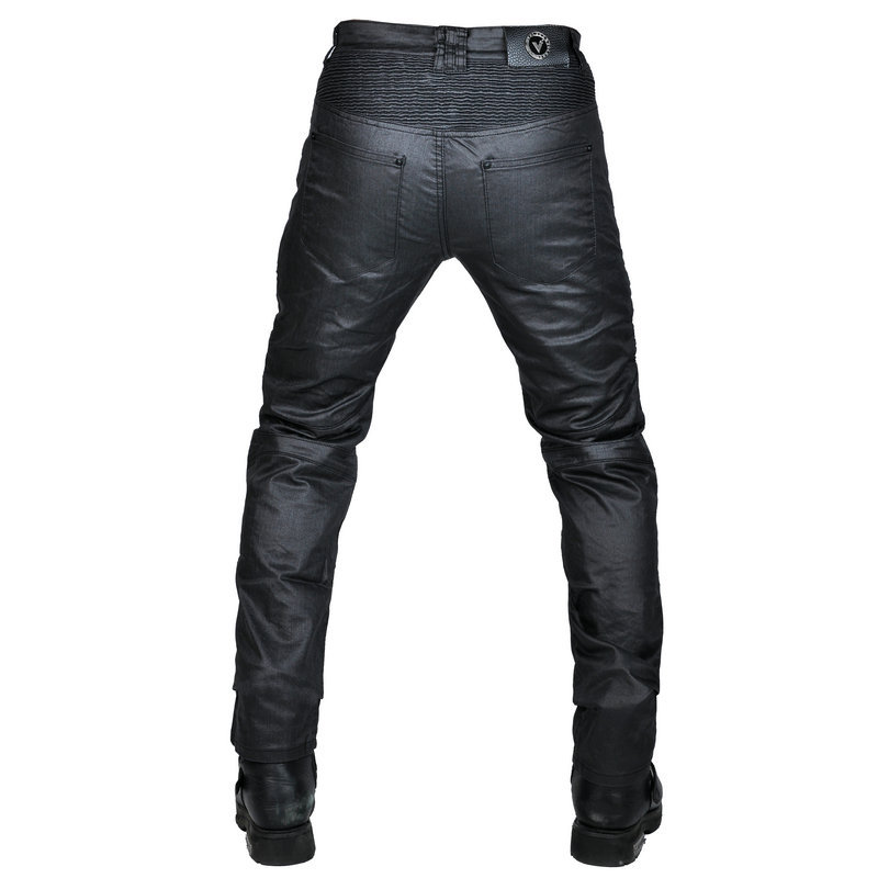 VOLERO motocicleta jeans hombres y mujeres cuatro estaciones recubiertas retro casual motocicleta pantalones de montar carreras anti-caída Pantalones